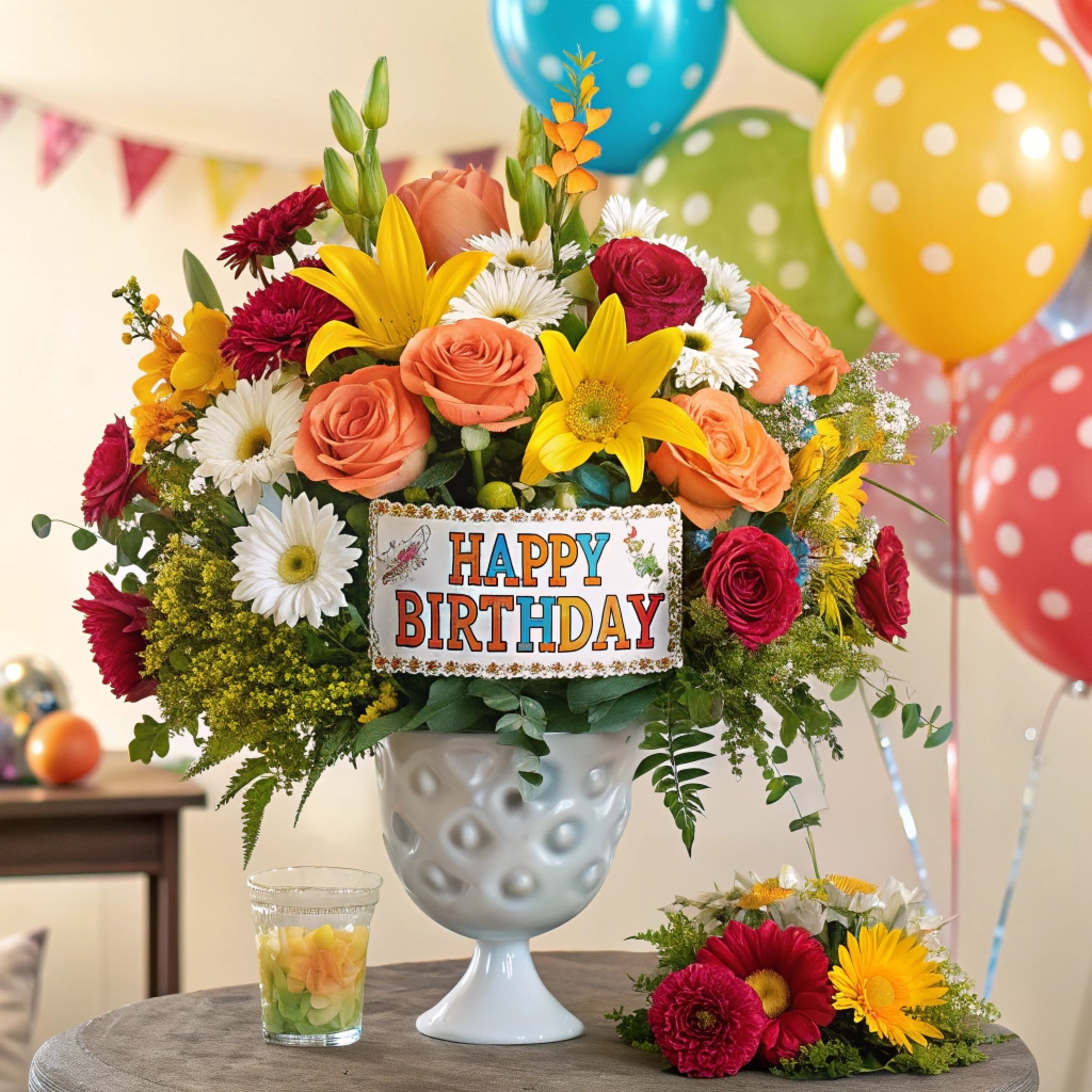 Birthday flower arrangements